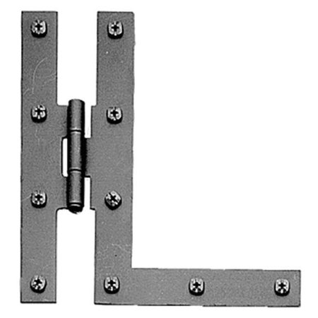 ACORN MFG Acorn AH8BQ Flush Smooth Iron Non-Self Closing Door Hinge Pair Flat Black AH8BQ